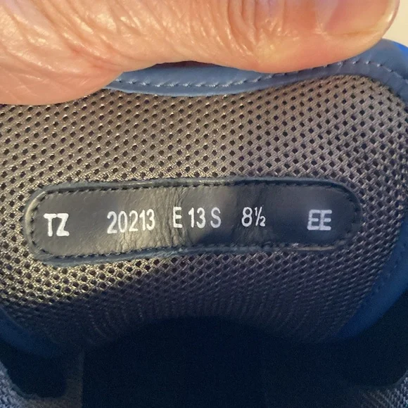 Salvatore Ferragamo Robert leather suede high top sneakers blue 8,5 EE - Picture 7 of 16